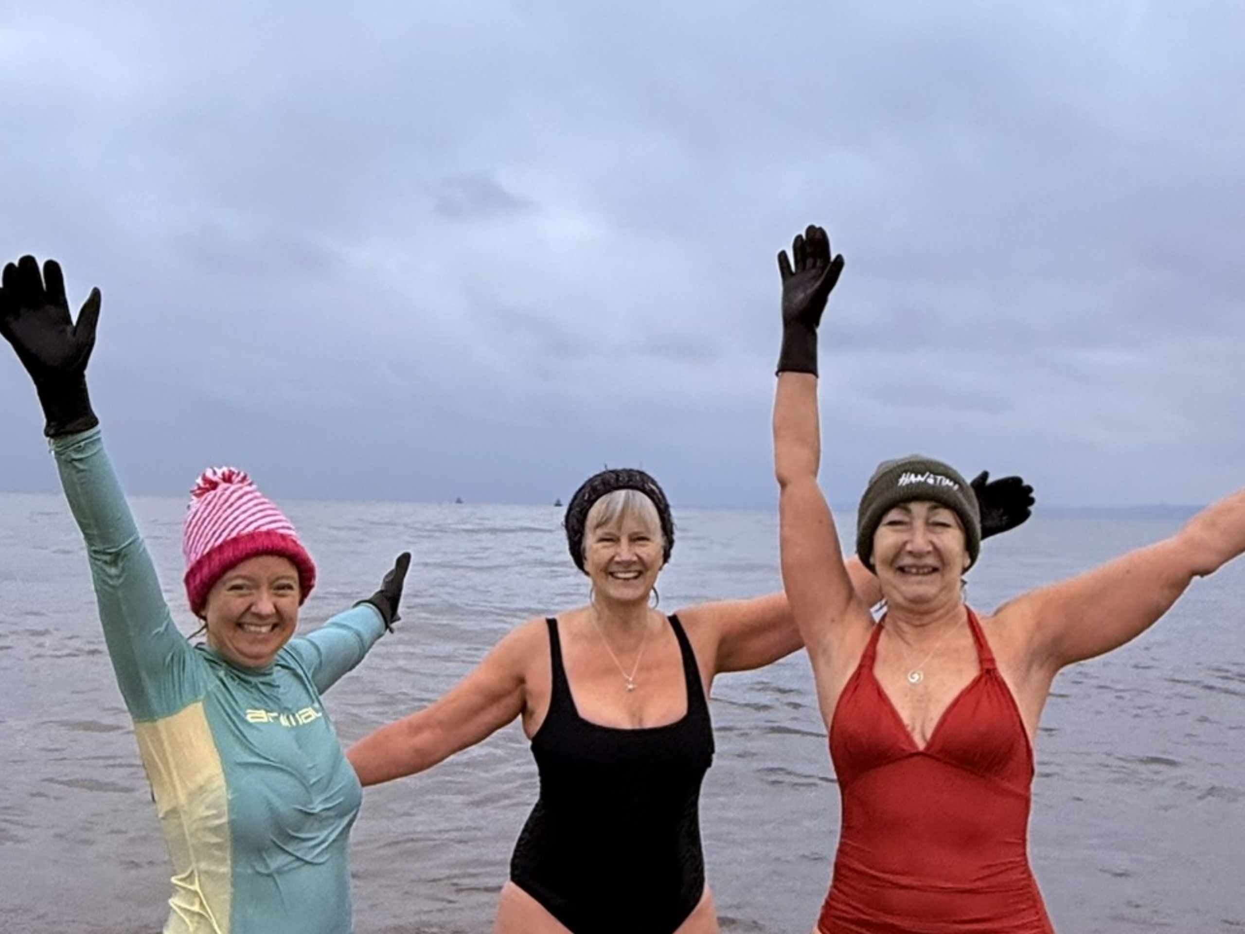 sea swim devon dipping cold water